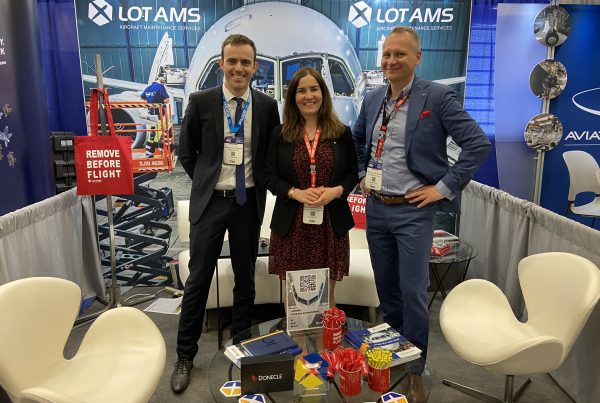 LotAMS start aircraft inspection with Donecle drone