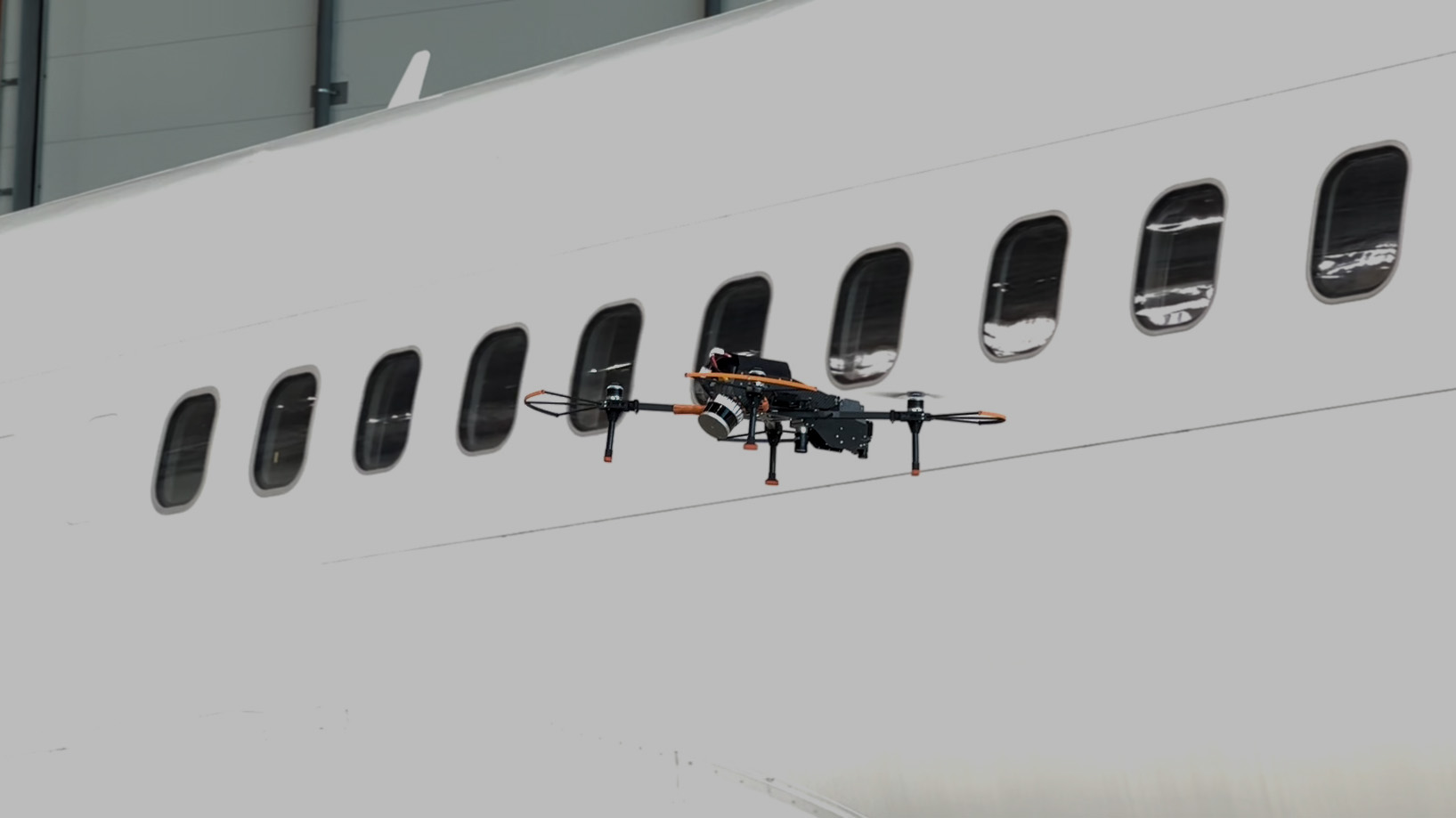 Iris drone during and automated aircraft inspection